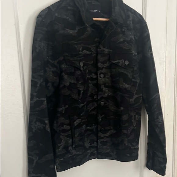 Lucky Brand Black Camouflage Shirt Jacket - Picture 1 of 2